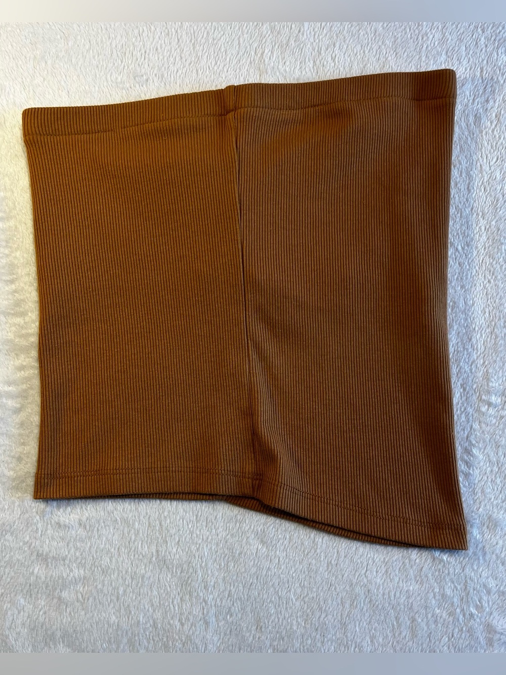 A New Day Brown Ribbed Tube Top - XS - Picture 4 of 9